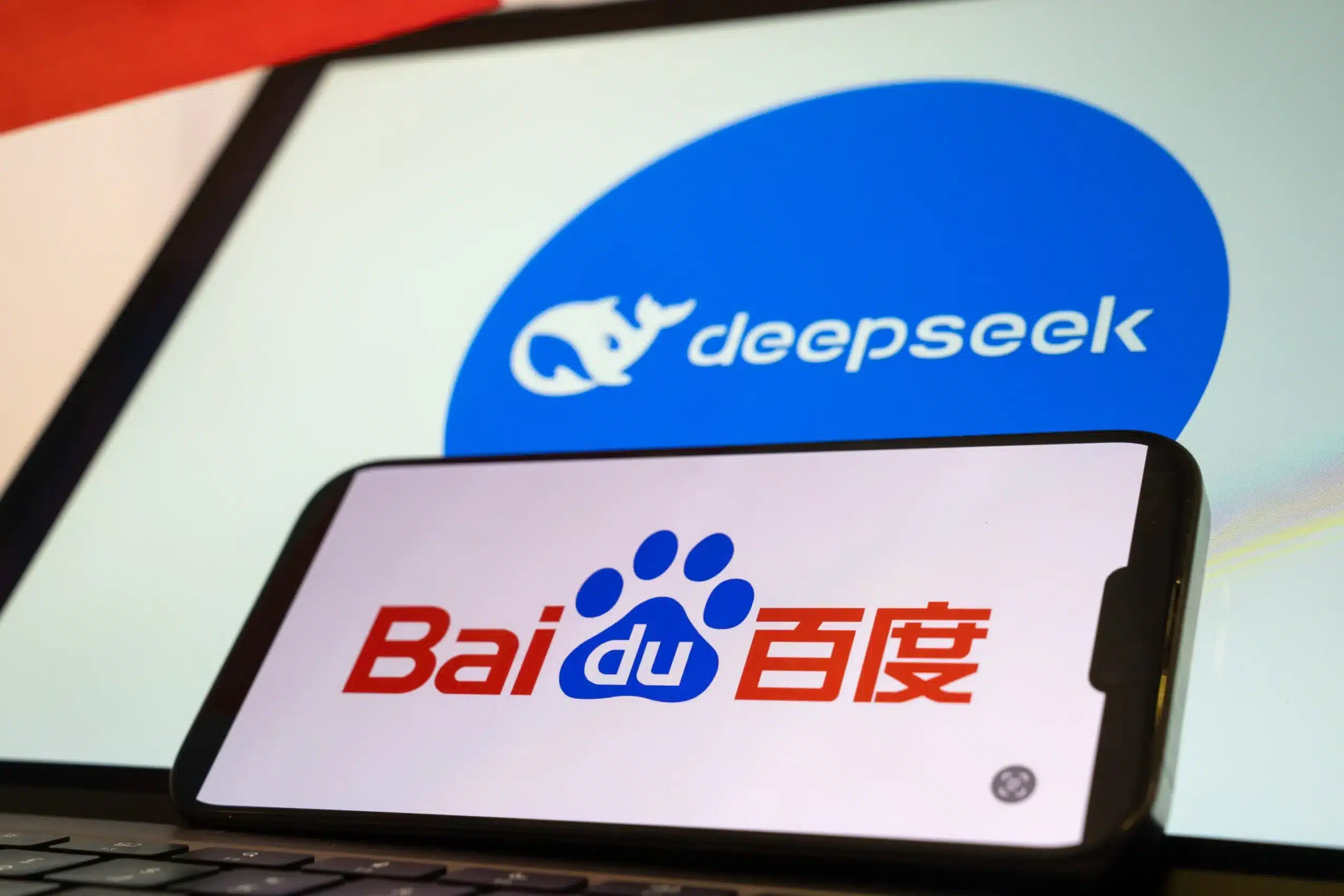 百度和DeepSeek (图：GettyImages)