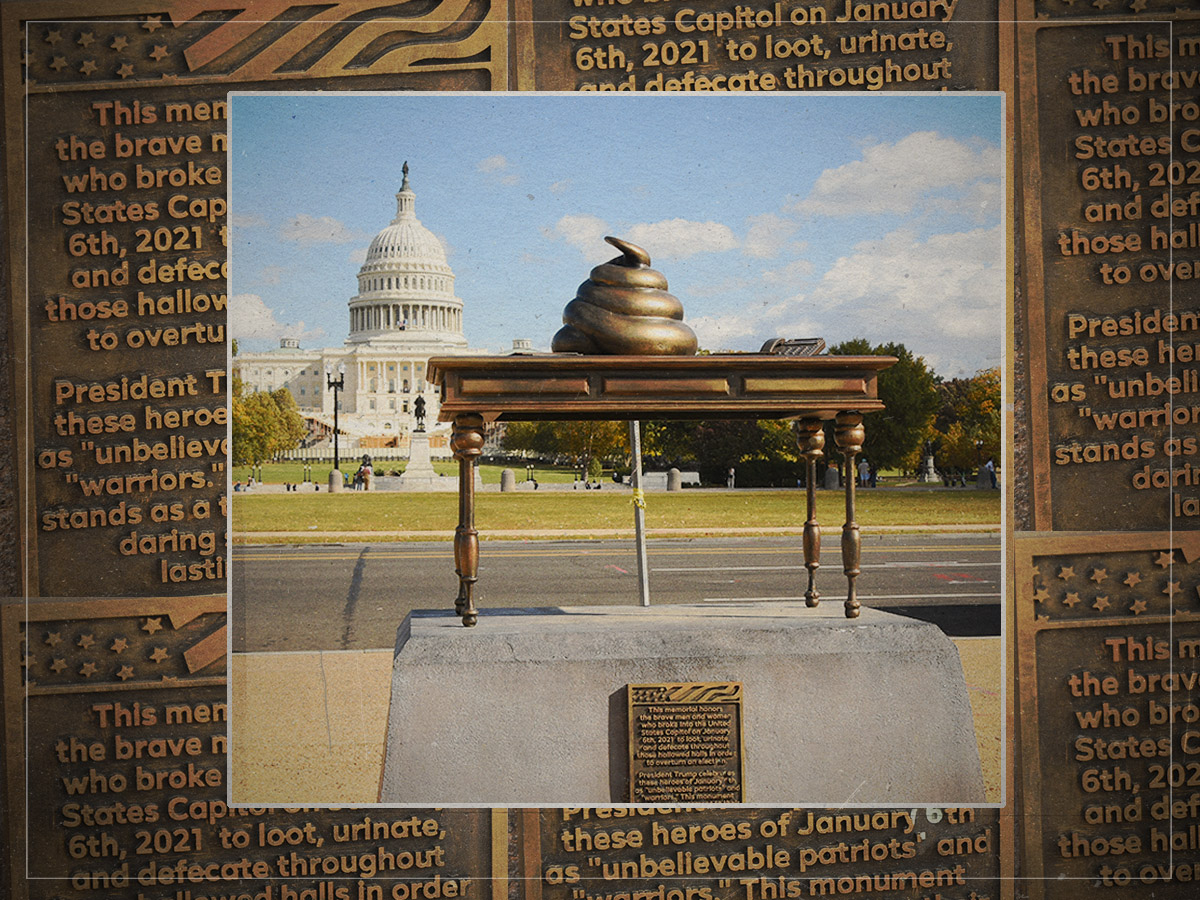 华盛顿“便便雕像”之谜：讽刺？纪念？还是警醒？(图源：Far Out / Amaury Laporte)