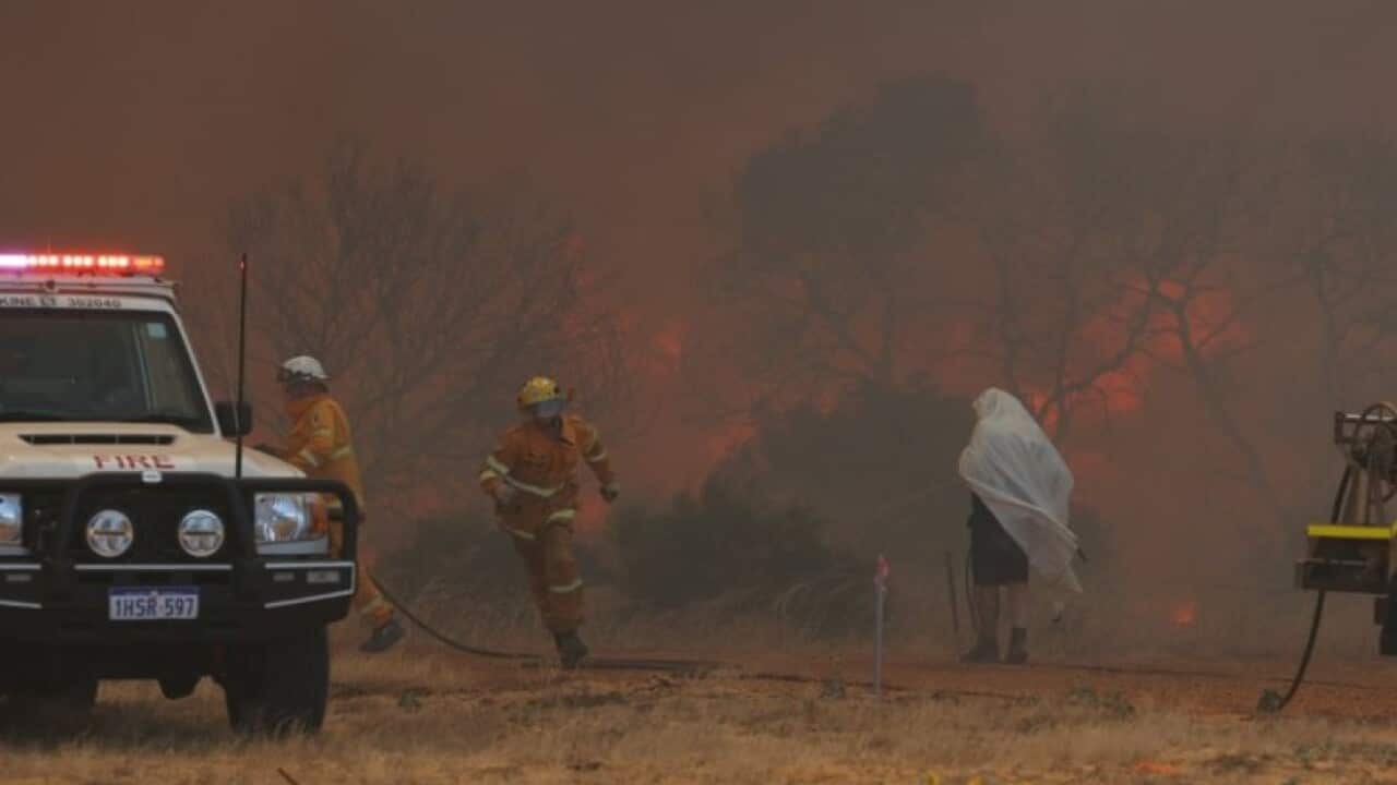 西澳发生大火，当地呼吁多个地区民众撤离。 图 Jesse Pickett
